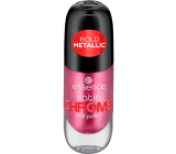 Essence Satin Chrome Nail Polish 03 Meta Maroon 8 ml