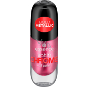 Essence Satin Chrome Nail Polish 03 Meta Maroon 8 ml