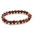 Red Jasper elastic bracelet natural stone, 8 mm beads / 16 - 17 cm, stone of complete care