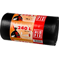 Alufix strong waste bags, 35 µ, 100 × 125 cm, 240 l, 10 pcs