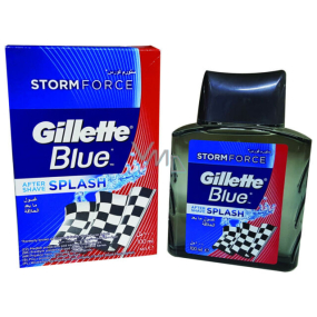 Gillette Blue Storm Force Splash aftershave for men 100 ml