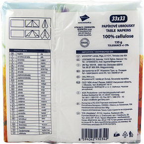Big Soft classic white napkins, dimensions 33 x 33 cm