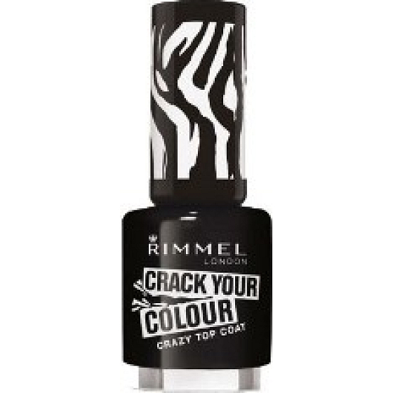 Rimmel London Crack Your Color Nail Polish 010 Black Graffiti 8 ml