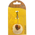 Nekupto Jolo Natura Cell Phone Pendant PomPom Small Heart 1 piece
