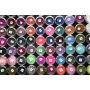 Ocean Crystalina Loose glitter for nails, body, face orange neon 1.5 g