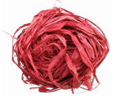 Red raffia dyed bast for decoration 30 g