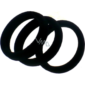 Hair band black 4 x 1 cm 3 pieces
