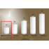 Lima Gastro smooth white pillar candle 80 x 100 mm 1 piece