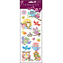 Owl stickers with glitters yellow moon 34.5 x 12.5 cm