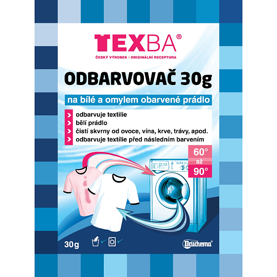 Texba Decolorizer for white and mistakenly colored laundry 30 g