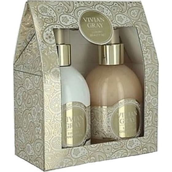 Vivian Gray Sweet Vanilla luxury hand lotion 250 ml + creamy liquid soap 250 ml, cosmetic set