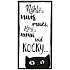 Bohemia Gifts Decorative painting for hanging Cat 20 x 40 cm