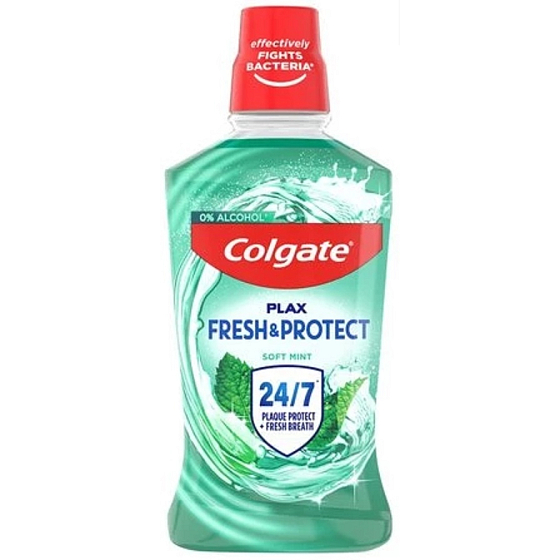 Colgate Plax Fresh & Protect Soft Mint mouthwash against plaque 500 ml