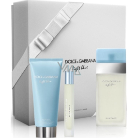 Dolce & Gabbana Light Blue eau de toilette for women 100 ml + eau de toilette 7.4 ml + body lotion 100 ml, gift set