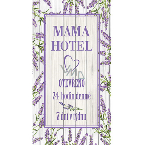 Bohemia Gifts Decorative painting for hanging Mama hotel 20 x 40 cm