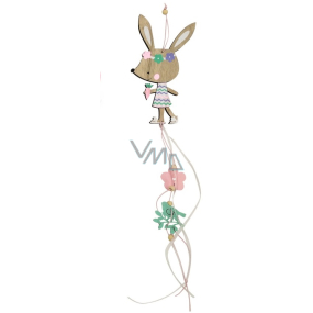 Wooden animal for hanging, length 40 cm, 1 piece rabbit