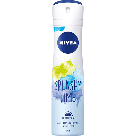 Nivea Splashy Lime antiperspirant deodorant spray for women 150 ml
