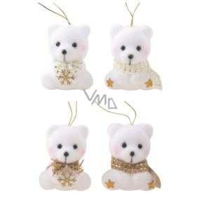 Teddy bear plush for hanging 6 cm, 2 pieces in a bag