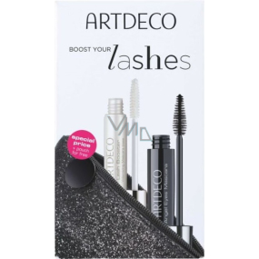 Artdeco Angel Eyes Mascara Black 10 ml + Artdeco Lash Booster base for transparent mascara 10 ml + case, cosmetic set