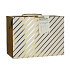 Anděl Gift paper bag box 18 x 12 x 9 cm lockable, with gold stripes