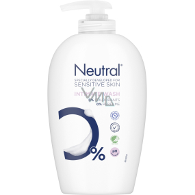 Neutral Intimate Wash cleansing emulsion for intimate hygiene with lactic acid, without perfume 250 ml