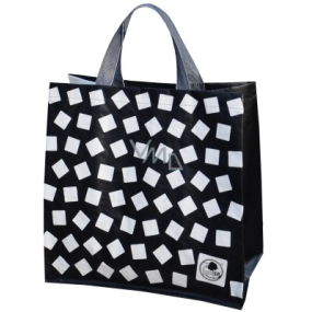 Shopping bag laminated cubes 34 x 34 x 22 cm