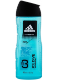 Adidas Ice Dive 3 in 1 shower gel for body, hair and face for men 400 ml