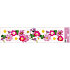 Window film without glue stripes flowers carnations 64 x 15 cm