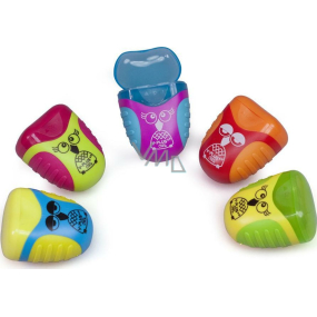 Y-Plus+ Owl sharpener, double, with container Owl 54 x 44 x 33,5 mm 1 piece different colours