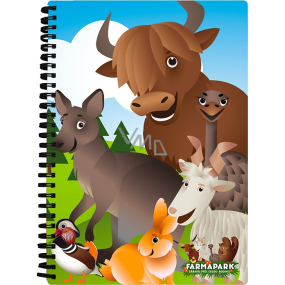 Prime3D notebook - Farmapark animals 11 x 15 x 2 cm