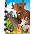 Prime3D notebook - Farmapark animals 11 x 15 x 2 cm