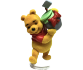 Disney Winnie the Pooh Mini Figure - Winnie standing with a pot of honey, 1 piece, 5 cm