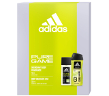 Adidas Pure Game perfumed deodorant glass 75 ml + shower gel 250 ml, cosmetic set for men