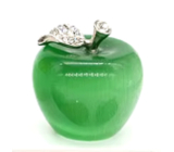 Chalcedony, Cat's Eye, Apple of Knowledge natural stone 3.3 cm, stone of love and joy