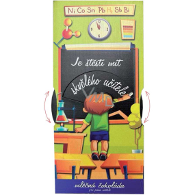 Bohemia Gifts Interactive chocolate for Mr. Teacher It is lucky to have a great teacher - Boy 100 g
