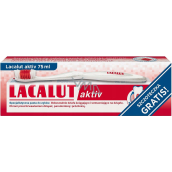 Lacalut Aktiv anti periodontal toothpaste 75 ml + toothbrush, set