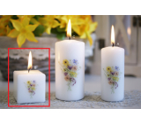 Lima Meadow Blossom white scented cube candle 45 x 45 mm
