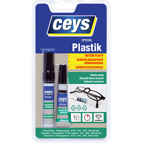 Ceys Special Plastic adhesive for difficult plastics, 3 g + 4 ml Ceys Special Plastic adhesive for difficult plastics, 3 g + 4 ml