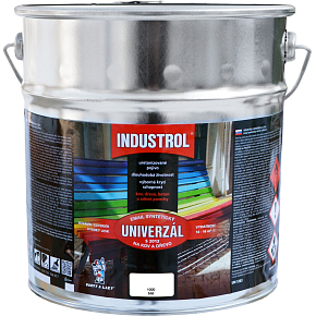 Industrol S2013 Universal Gloss Top Coat for Metal and Wood, 1000 White, 9 L