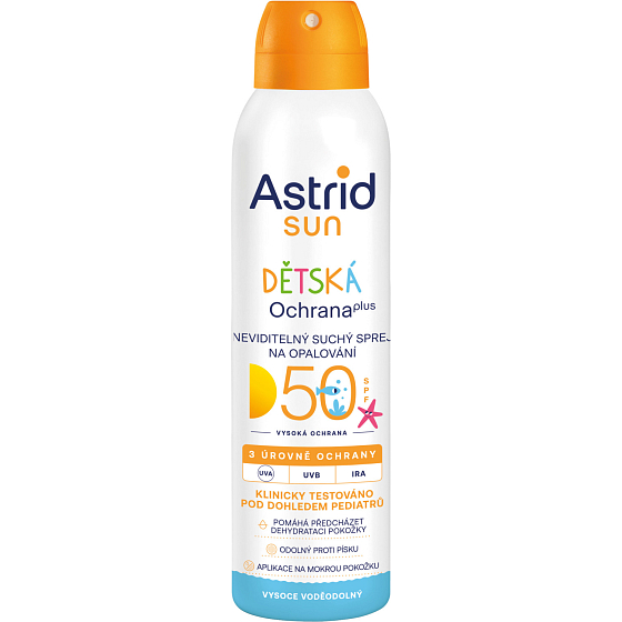 Astrid Sun Kids OF 50 Wet Skin children's sunscreen spray, 150 ml