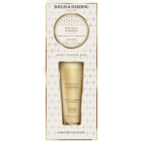 Baylis & Harding Mandarin and Grapefruit Gift Set Shower Gel 100 ml + Body Butter 100 ml