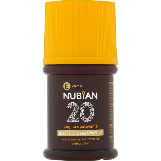 Nubian OF 20 tanning oil, 60 ml