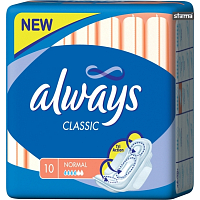 Always Classic Normal women's pads, 10 pcs