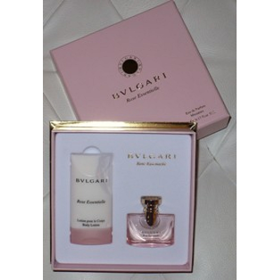 Bvlgari Rose Essentielle EdT 5 ml Eau de Toilette + Body Lotion, Gift Set
