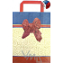 Nekupto Gift kraft bag 29 x 22 x 10 cm Bows 1 piece 071