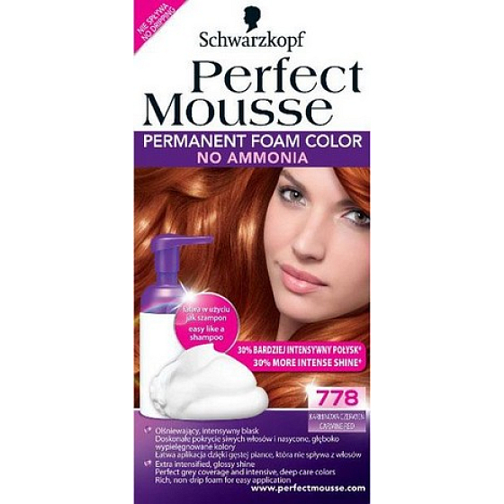 Perfect Mousse Permanent Color Hair Color 778 Crimson Red