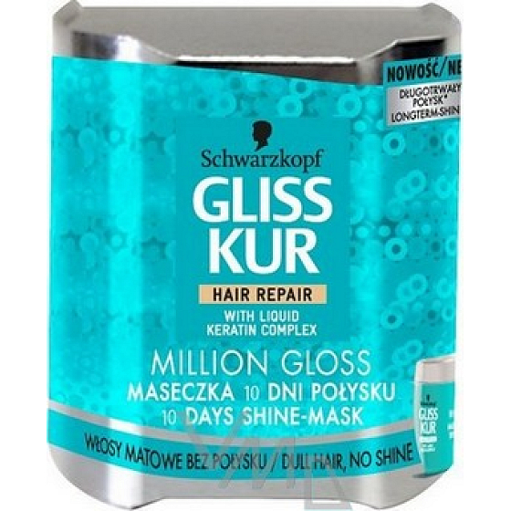 Gliss Kur Million Gloss Hair Mask For 10 Day Gloss 150 ml