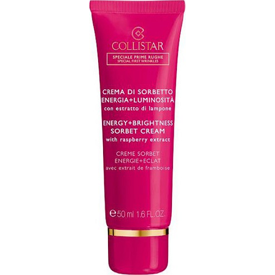 Collistar Energy + Brightness Sorbet Cream with Raspberry Extract sorbet cream for first wrinkles 50 ml