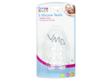First Steps Silicone pacifier Medium 3 pieces
