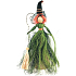 Witch with a green skirt 30 cm